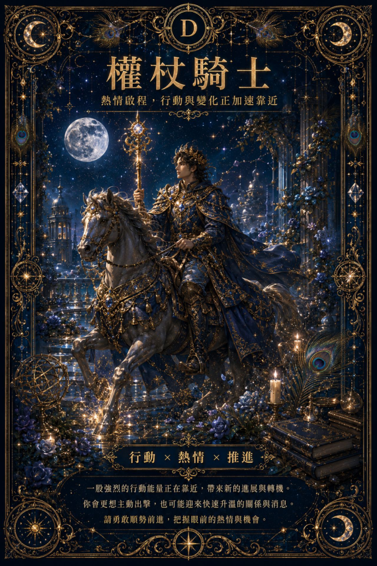 选项 D — 权杖骑士