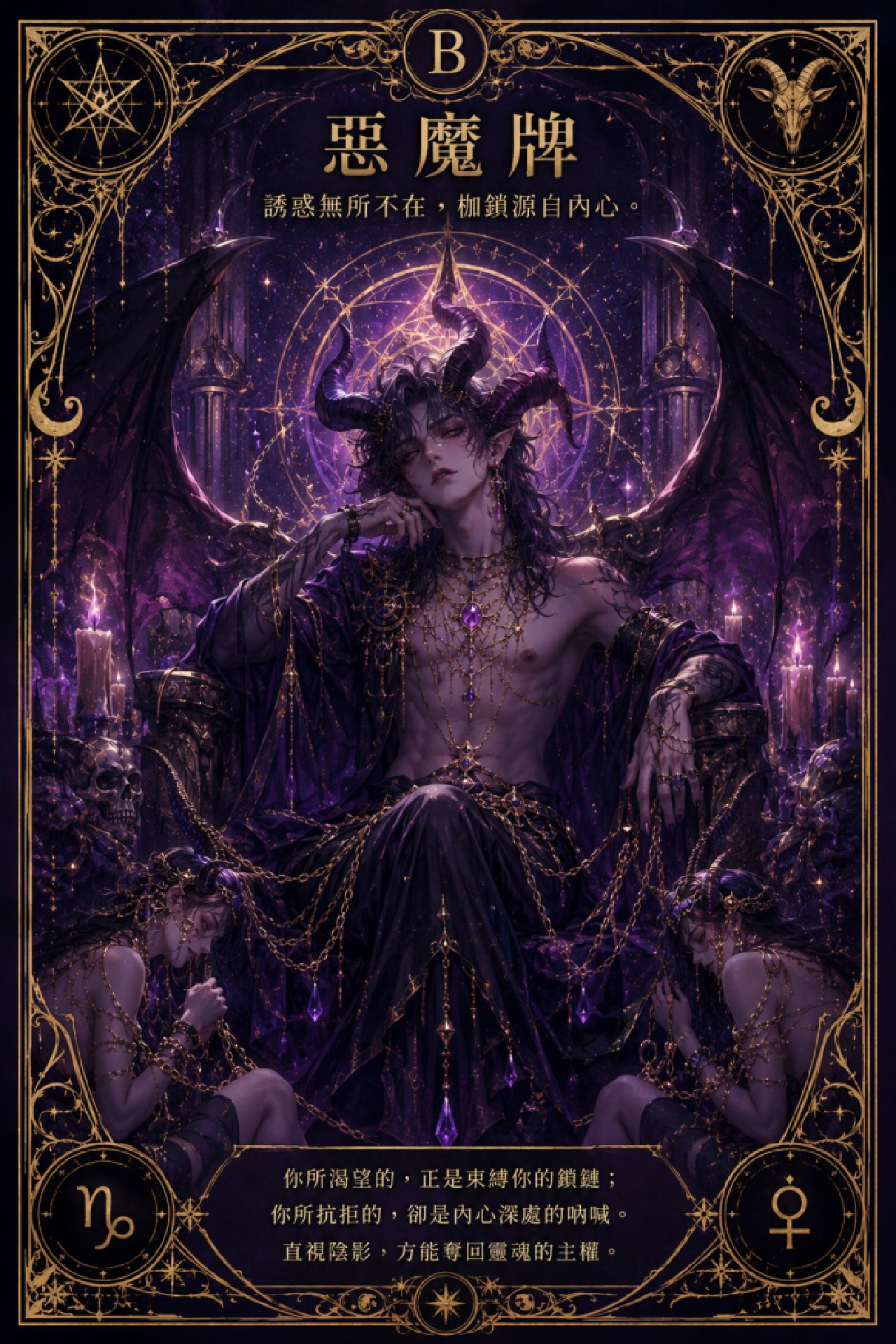 B选项-恶魔牌